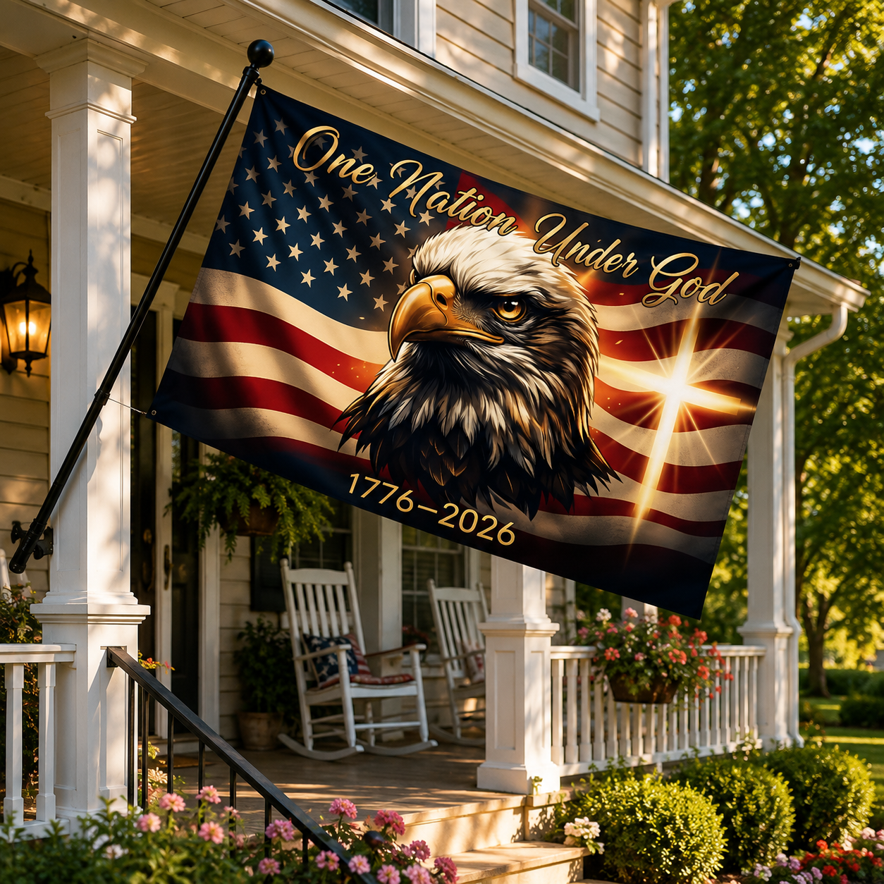 One Nation Under God America 250 Flag