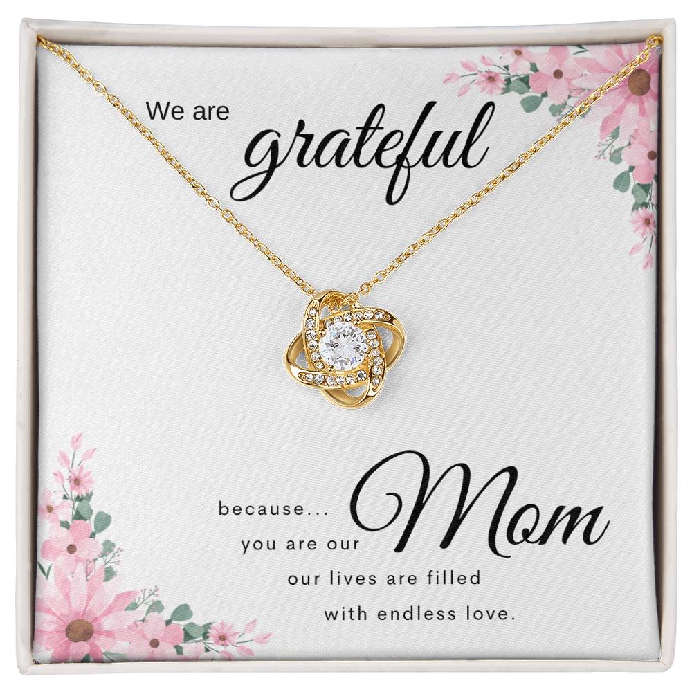 Love Knot Necklace for Mom – Meaningful Gift from Daughter or Son – Christmas, Birthday, Mother's Day Jewelry