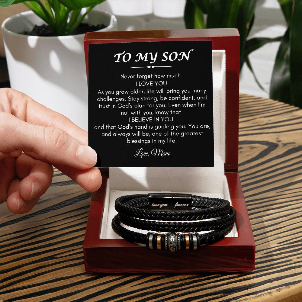 Son from Mom | Love You Forever Bracelet | Gifts for Son