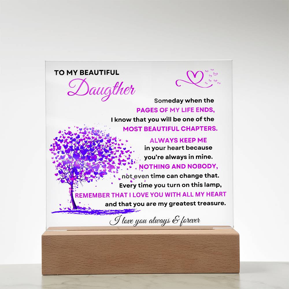 Daughter's Love Acrylic Plaque