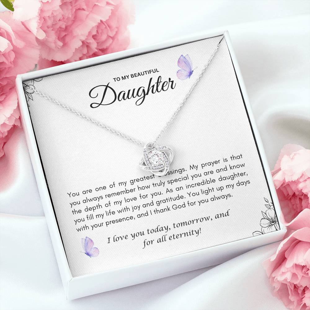 Daughter's Love Knot Necklace