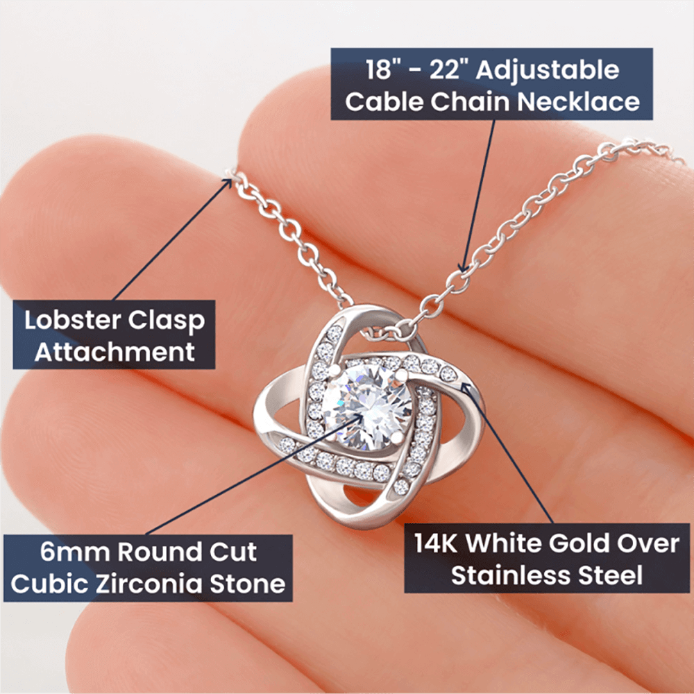 Daughter's Love Knot Necklace