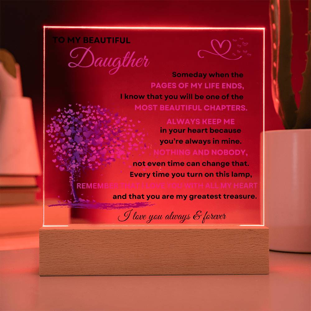Daughter's Love Acrylic Plaque