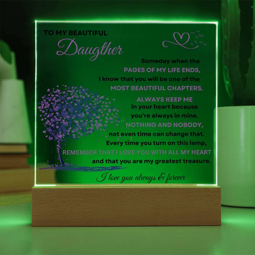 Daughter's Love Acrylic Plaque
