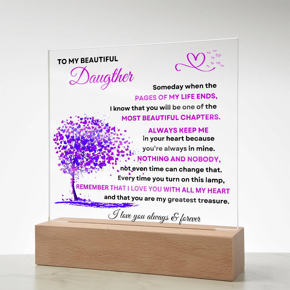Daughter's Love Acrylic Plaque