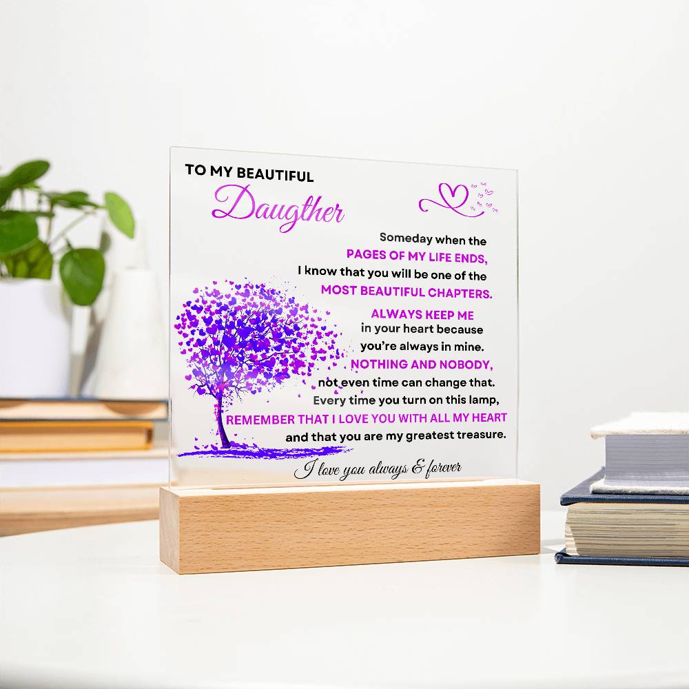 Daughter's Love Acrylic Plaque