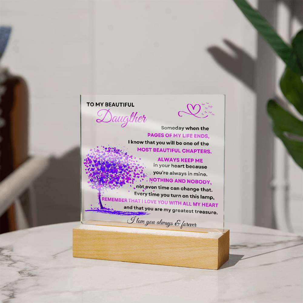 Daughter's Love Acrylic Plaque