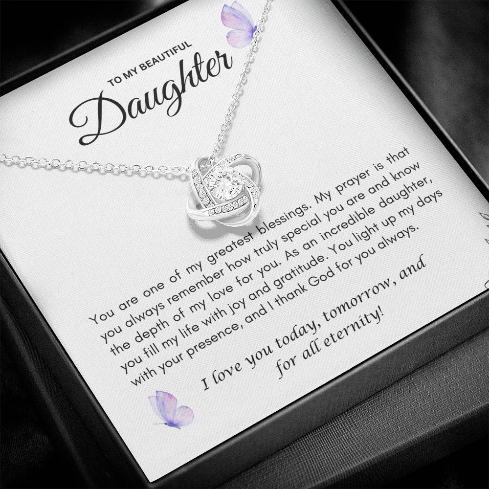 Daughter's Love Knot Necklace
