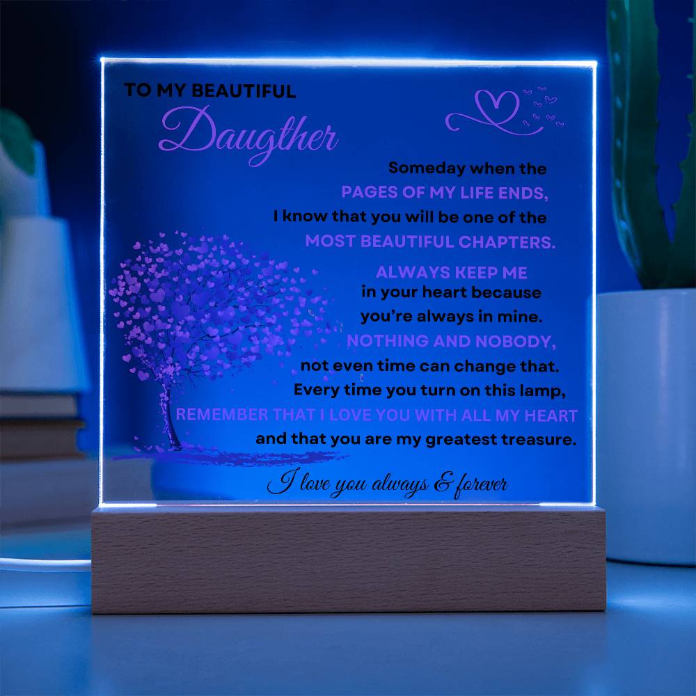 Daughter's Love Acrylic Plaque