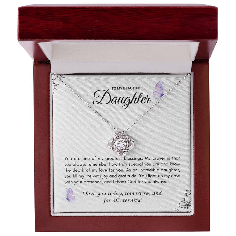 Daughter's Love Knot Necklace