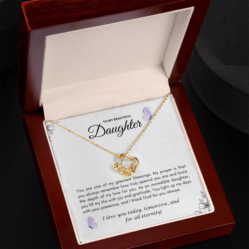 Daughter's Love Knot Necklace