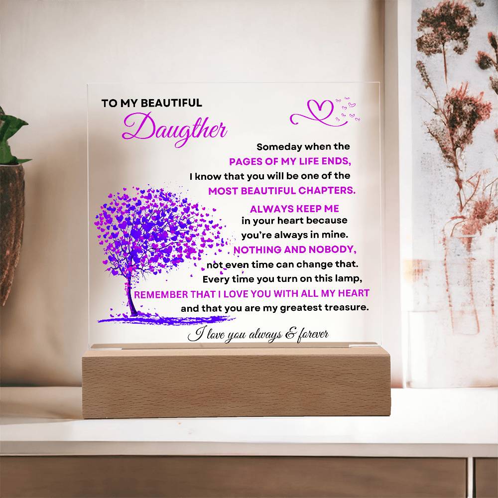 Daughter's Love Acrylic Plaque