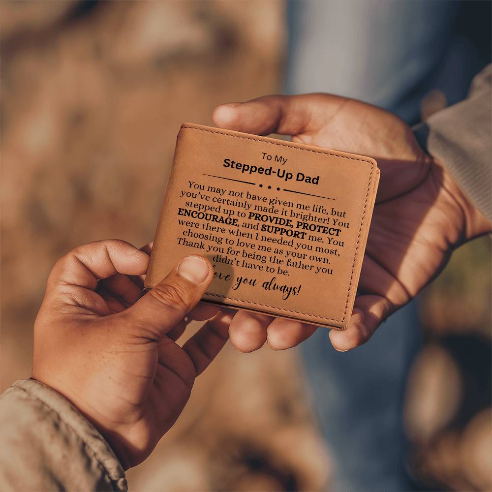 Stepped-Up Dad Letter Wallet | Gift for Dad