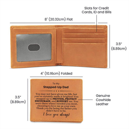 Stepped-Up Dad Letter Wallet | Gift for Dad