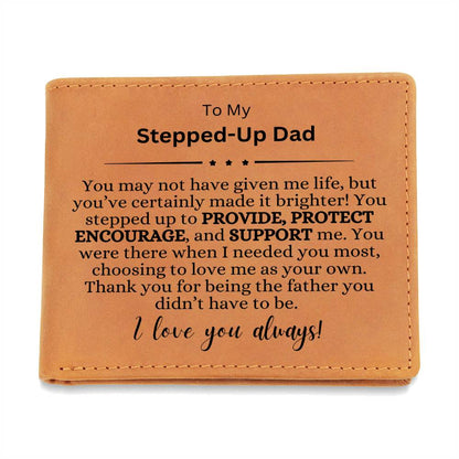Stepped-Up Dad Letter Wallet | Gift for Dad