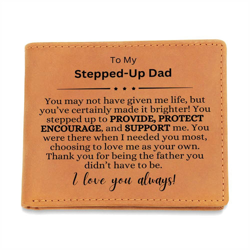 Stepped-Up Dad Letter Wallet | Gift for Dad