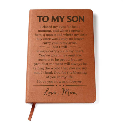 Son from Mom | Loving Journal Book | Gift for Son