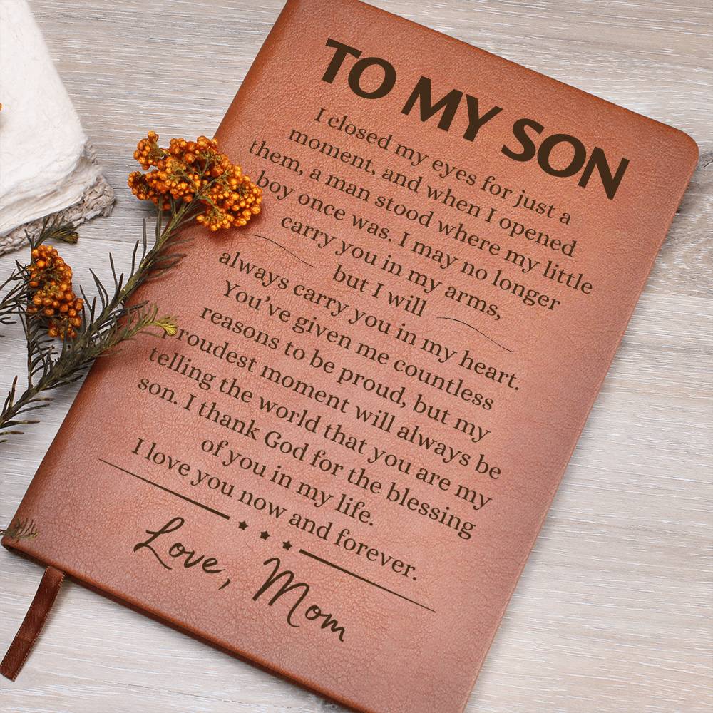 Son from Mom | Loving Journal Book | Gift for Son