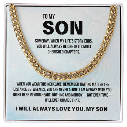 Son from Parent | Cuban Link Chain | Gift for Son