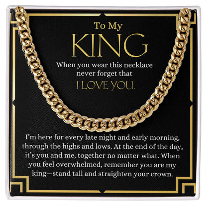 To My King | Cuban Link Chain