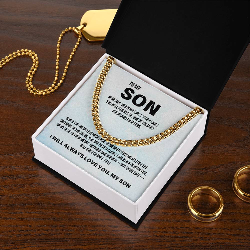 Son from Parent | Cuban Link Chain | Gift for Son