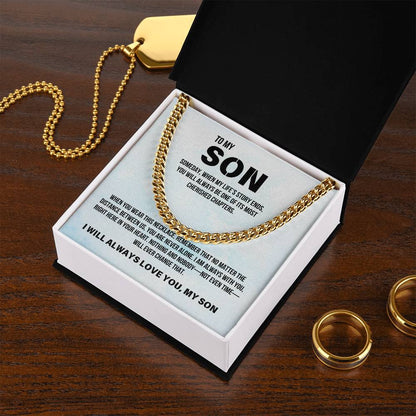 Son from Parent | Cuban Link Chain | Gift for Son