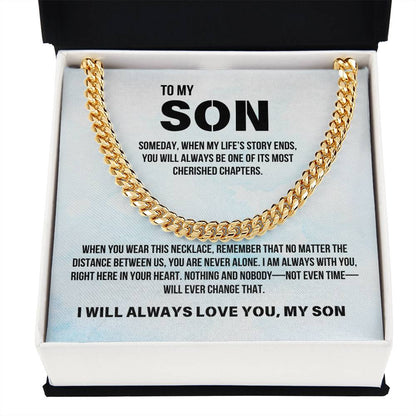Son from Parent | Cuban Link Chain | Gift for Son