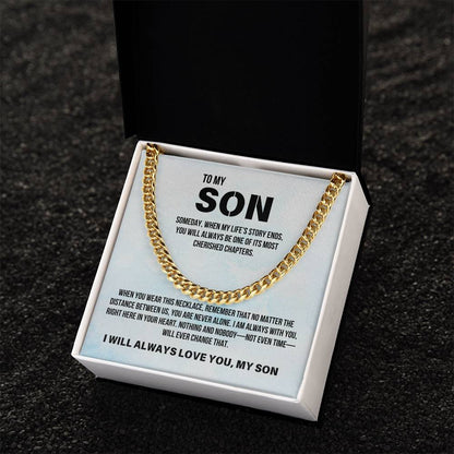 Son from Parent | Cuban Link Chain | Gift for Son