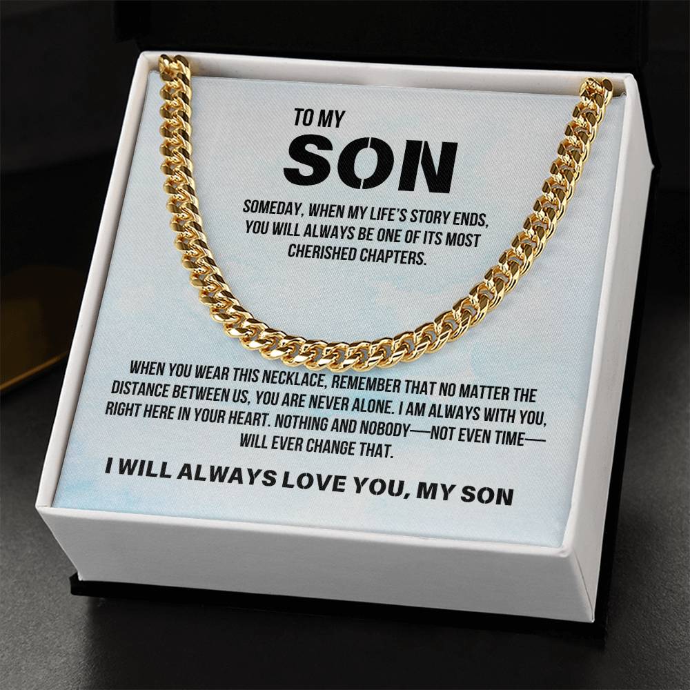 Son from Parent | Cuban Link Chain | Gift for Son