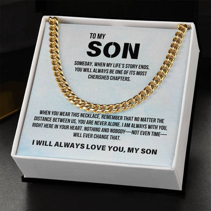 Son from Parent | Cuban Link Chain | Gift for Son