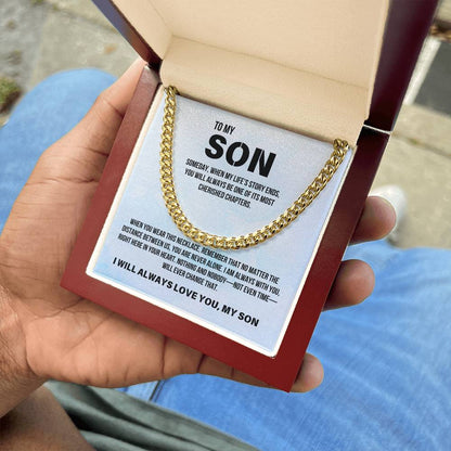 Son from Parent | Cuban Link Chain | Gift for Son