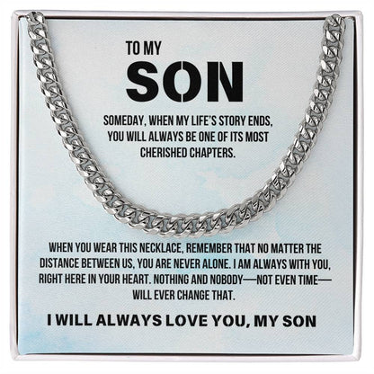 Son from Parent | Cuban Link Chain | Gift for Son
