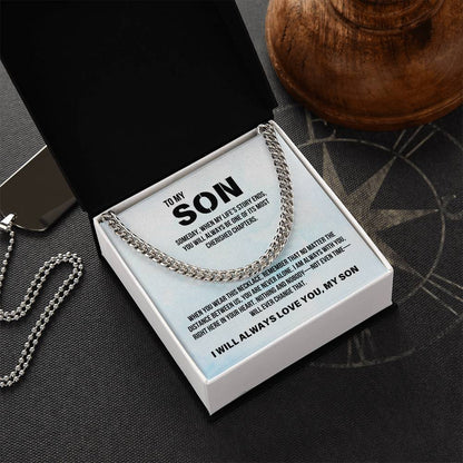 Son from Parent | Cuban Link Chain | Gift for Son