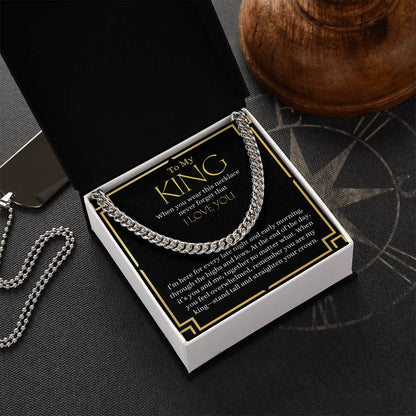 To My King | Cuban Link Chain