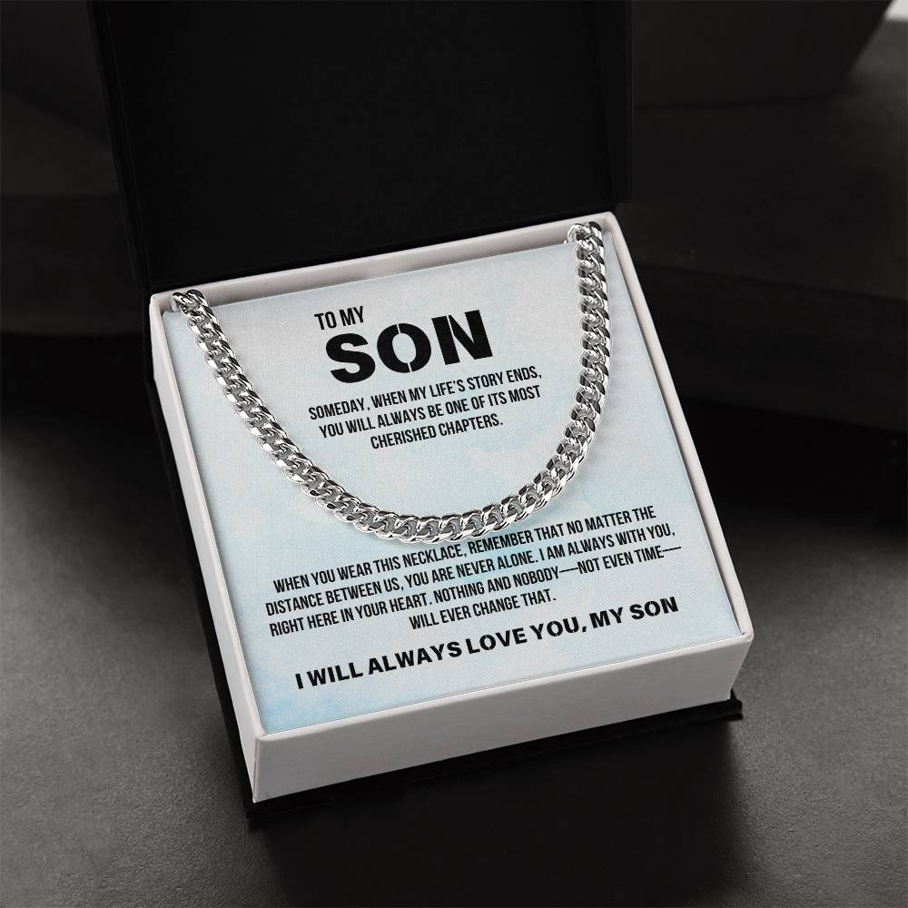 Son from Parent | Cuban Link Chain | Gift for Son