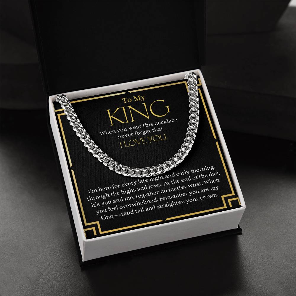 To My King | Cuban Link Chain