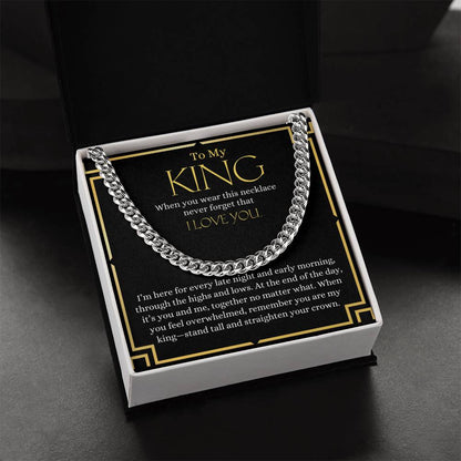 To My King | Cuban Link Chain
