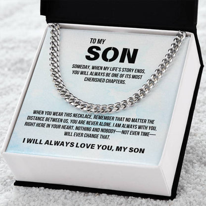 Son from Parent | Cuban Link Chain | Gift for Son