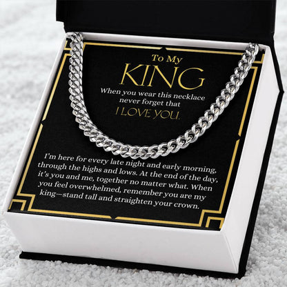 To My King | Cuban Link Chain