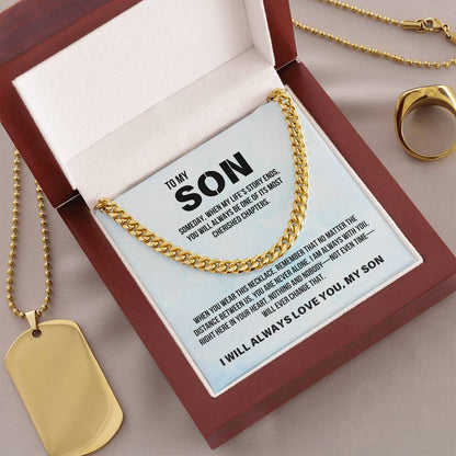 Son from Parent | Cuban Link Chain | Gift for Son