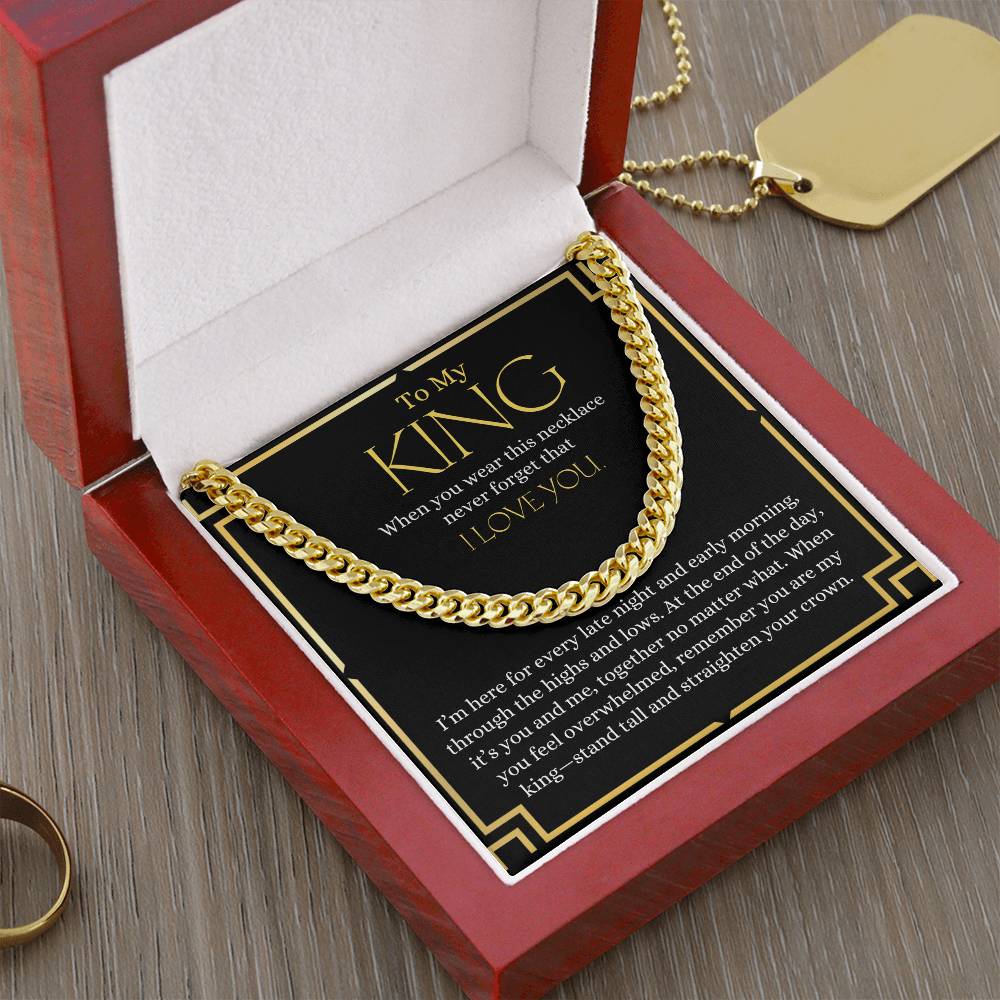 To My King | Cuban Link Chain