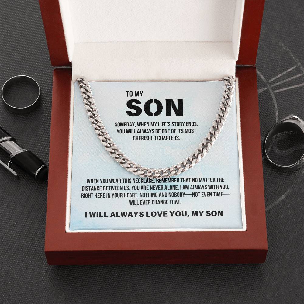 Son from Parent | Cuban Link Chain | Gift for Son