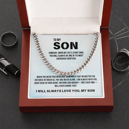 Son from Parent | Cuban Link Chain | Gift for Son