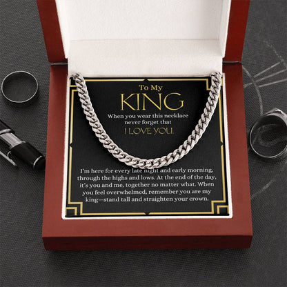 To My King | Cuban Link Chain