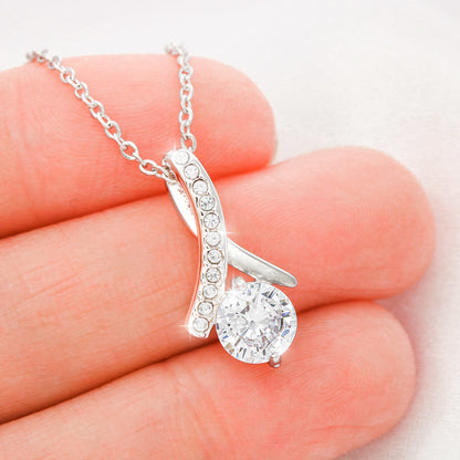 Alluring Beauty Heart Necklace — Yellow & White Gold | Gift for Wife