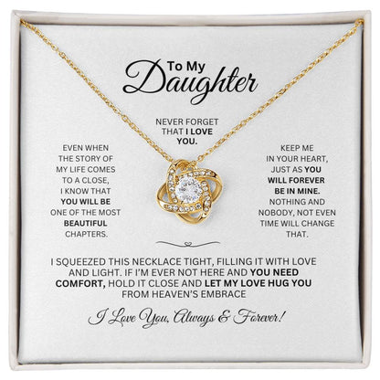 Daughter from Parent | Love Knot Necklace | Gift for Daughter