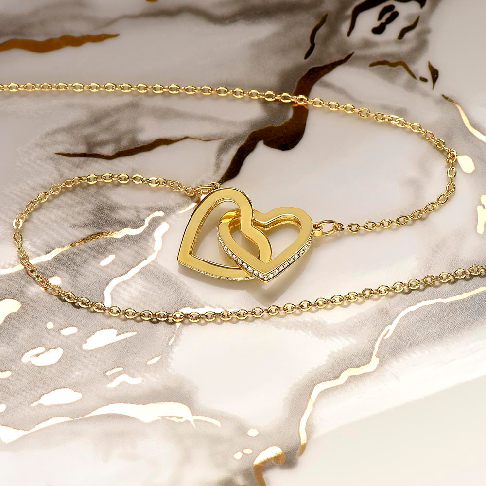Bonus Daughter | Interlocking Heart Necklace | Gift for Daughter