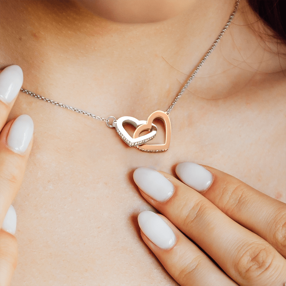 Bonus Daughter | Interlocking Heart Necklace | Gift for Daughter