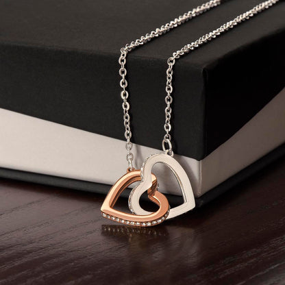 Bonus Daughter | Interlocking Heart Necklace | Gift for Daughter