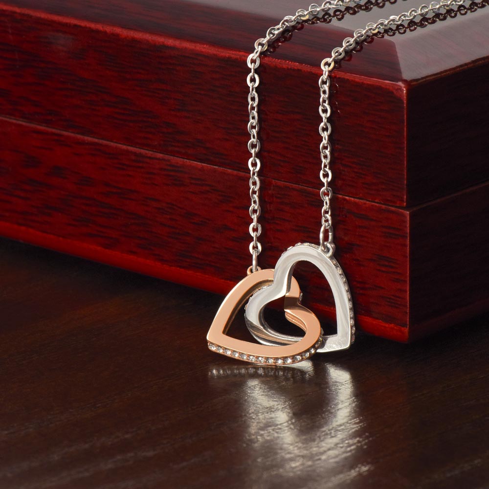 Bonus Daughter | Interlocking Heart Necklace | Gift for Daughter
